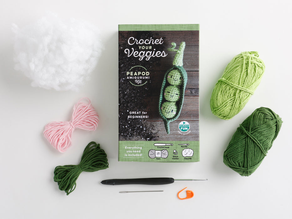 Crochet Your Veggies Amigurumi Kit Peapod