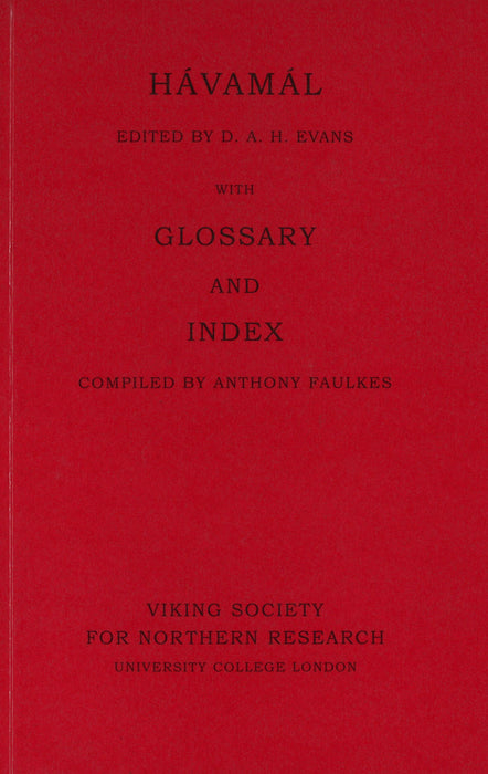Havamal with Glossary and Index