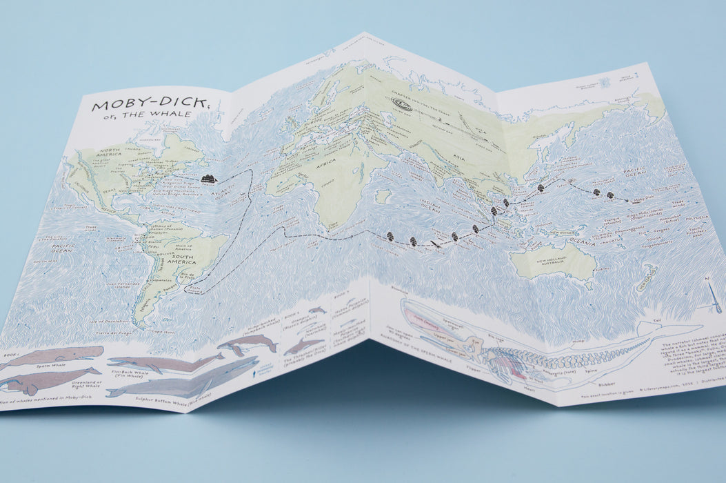 Herman Melville, Moby-Dick Map