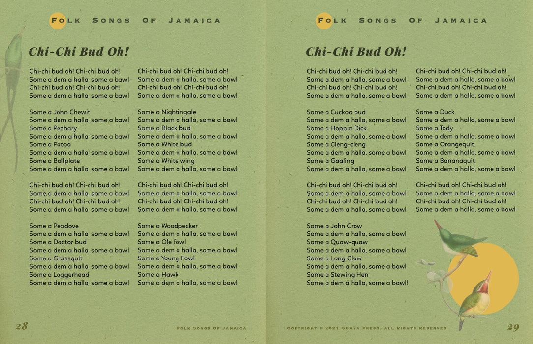 Folk Songs of Jamaica