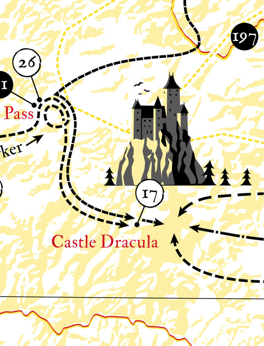 Bram Stoker, Dracula Map