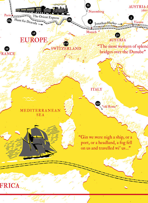 Bram Stoker, Dracula Map