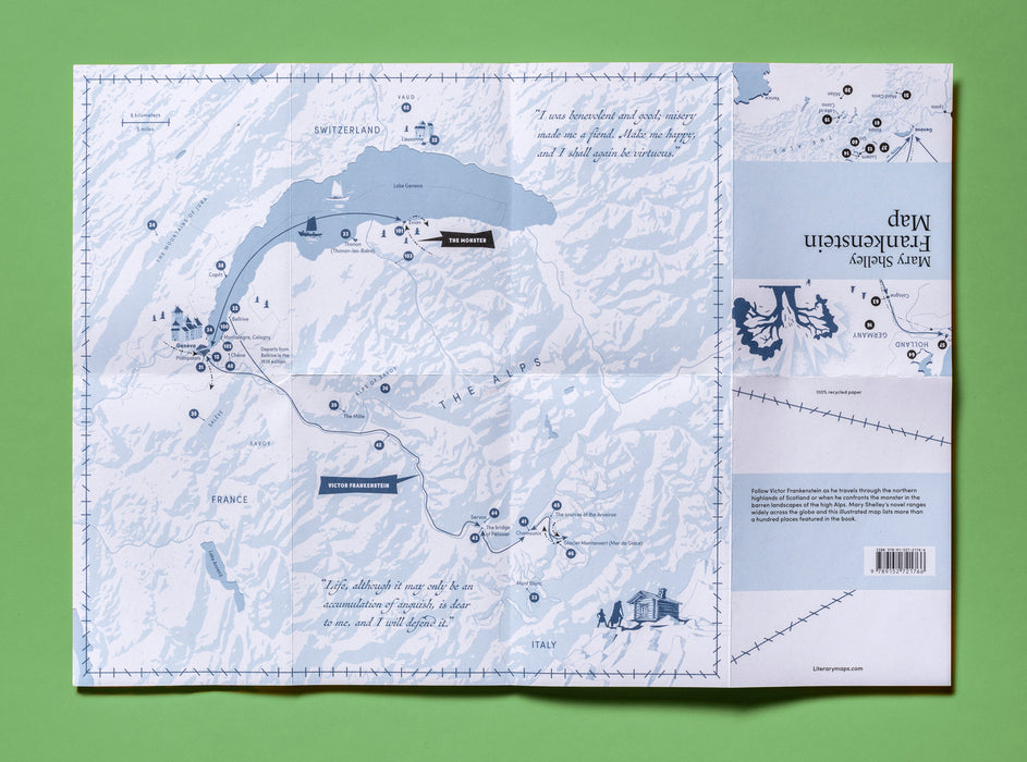 Mary Shelley, Frankenstein Map