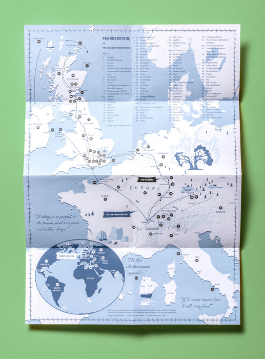 Mary Shelley, Frankenstein Map