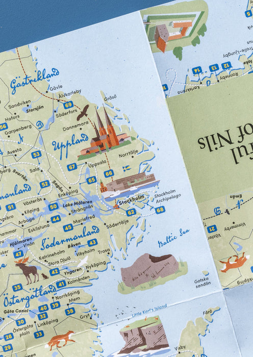 Selma Lagerlöf, The Wonderful Adventures of Nils Map
