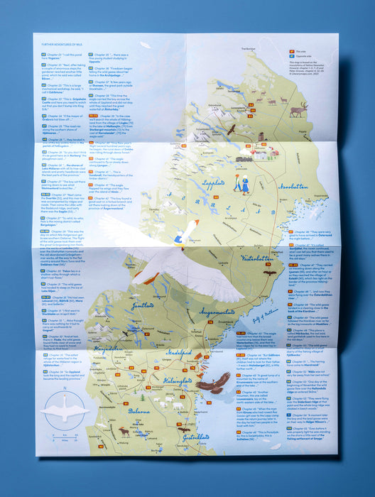 Selma Lagerlöf, The Wonderful Adventures of Nils Map