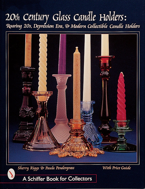 20th Century Glass Candle Holders