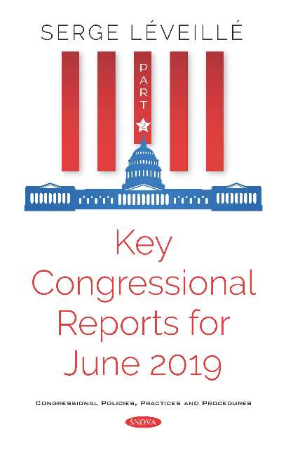 Key Congressional Reports for June 2019