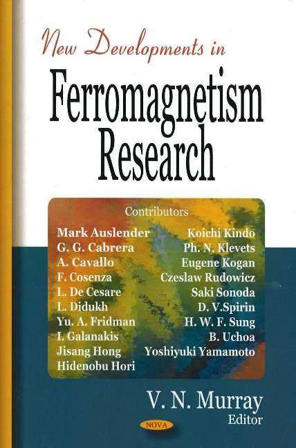 New Developments in Ferromagnetism Research
