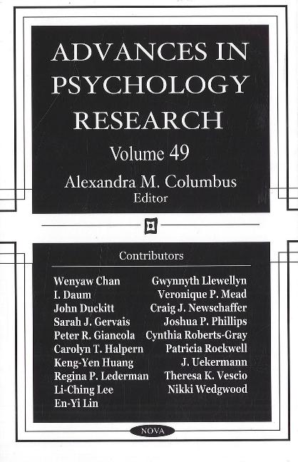Advances in Psychology Research