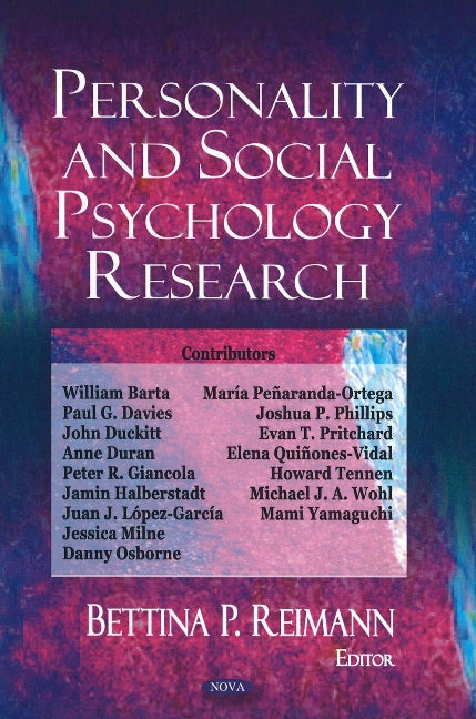 Personality & Social Psychology Research