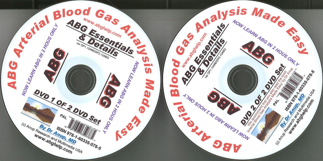 ABG -- Arterial Blood Gas Analysis Made Easy - 2 DVD Set (PAL Format)