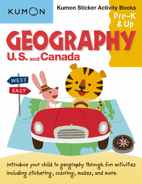 Geography: U.S. And Canada Sticker Activity Book
