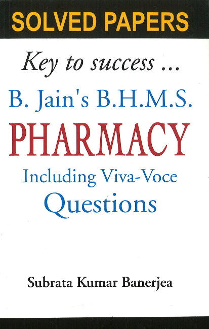 B Jain's BHMS Solved Papers on Pharmacy