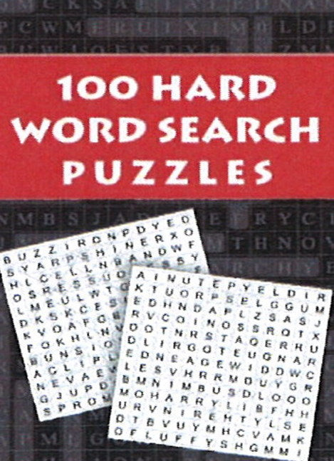 100 Hard Word Search Puzzles