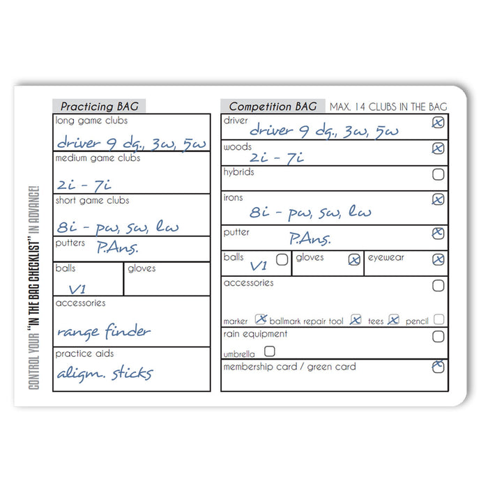 Professional Yardage Book