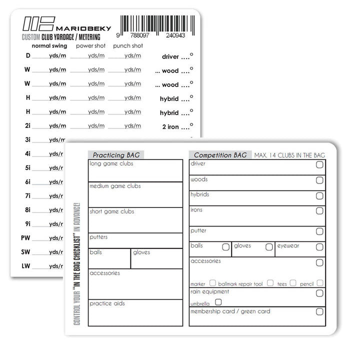 Professional Yardage Book